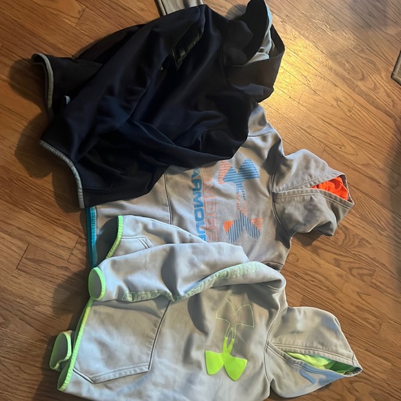 Three youth large UA shirts worn very little - Picture 1 of 7